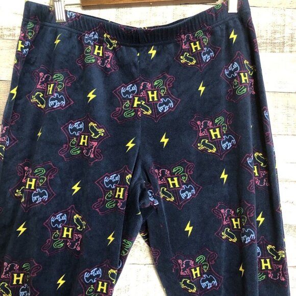 Wizarding World Of Harry Potter Hogwarts Crest Pajama Pants Sleepwear Size Sz M - Picture 3 of 6